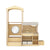 G97110 EdQ Toddler Kitchen Loft Natural Silo 2 Front | Natural