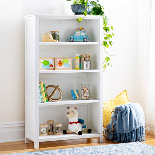 G27660 Taiga 4-Shelf Bookcase White Env | White