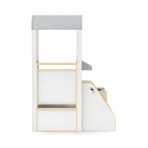 G97111 EdQ Toddler Kitchen Loft White Silo 2 Side L | White