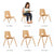 U67108 Tapered Leg Chair 44 cm 17.5in | 44 cm
