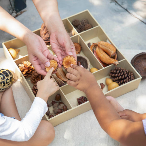 300578 Loose Parts Stackable Tray Poly Lifestyle 1488 | Natural