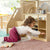 G97110 EdQ Toddler Kitchen Loft Natural Lifestyle 7248 | Natural