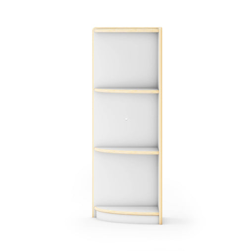 G92219 Curated Storage 3-Tier Corner Unit White Silo 2 Front | White