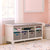 G76802 Martha Stewart Storage Bench Env | Linen White
