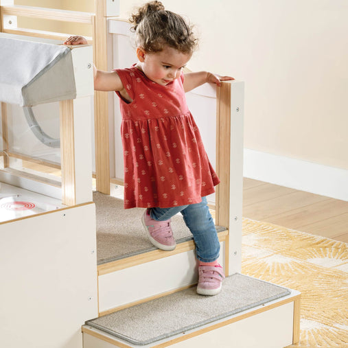 G97111 EdQ Toddler Kitchen Loft White Lifestyle 8245 | White
