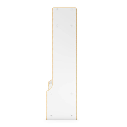 G80414 EdQ 2-Section Locker with Bench White Silo 2 Side | White
