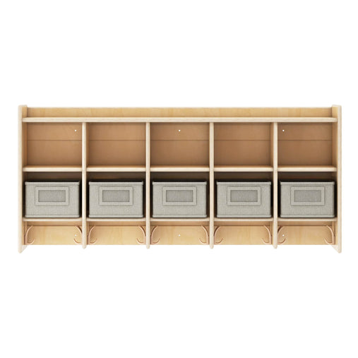 G80421 EdQ 10-Section Wall Mounted Locker Natural Silo 2 Front | Natural
