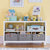 G76804 White Low Bookcase Environmental 1Crop | Linen White