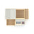 G97110 EdQ Toddler Kitchen Loft Natural Silo 2 Top | Natural