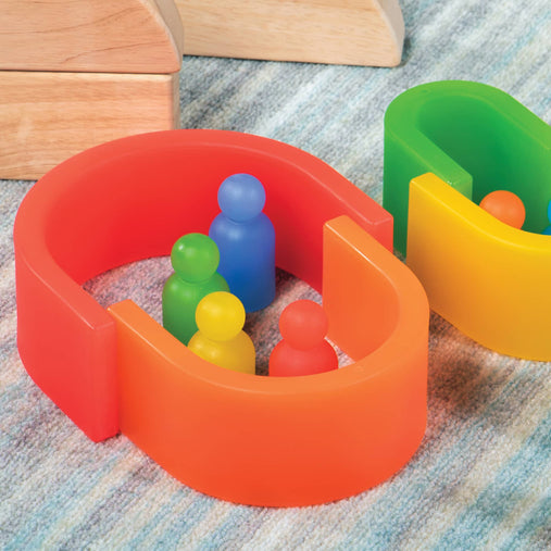 G7498  Discovery People Rainbow 16 pc. set Env 2 | Rainbow