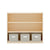 G80314 EdQ Essentials Three Shelf Open Storage Natural Front-1 | Natural