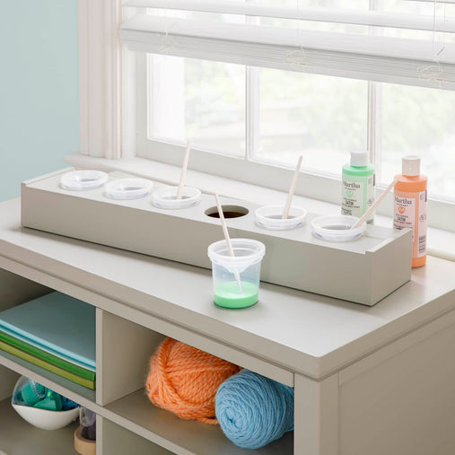 G77210 Martha Stewart Crafting Kids Tray with Paint Cup Gray Env 1 | Gray