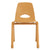 U64108 Chunky Leg Chair 17.5in Natural Front | 44 cm