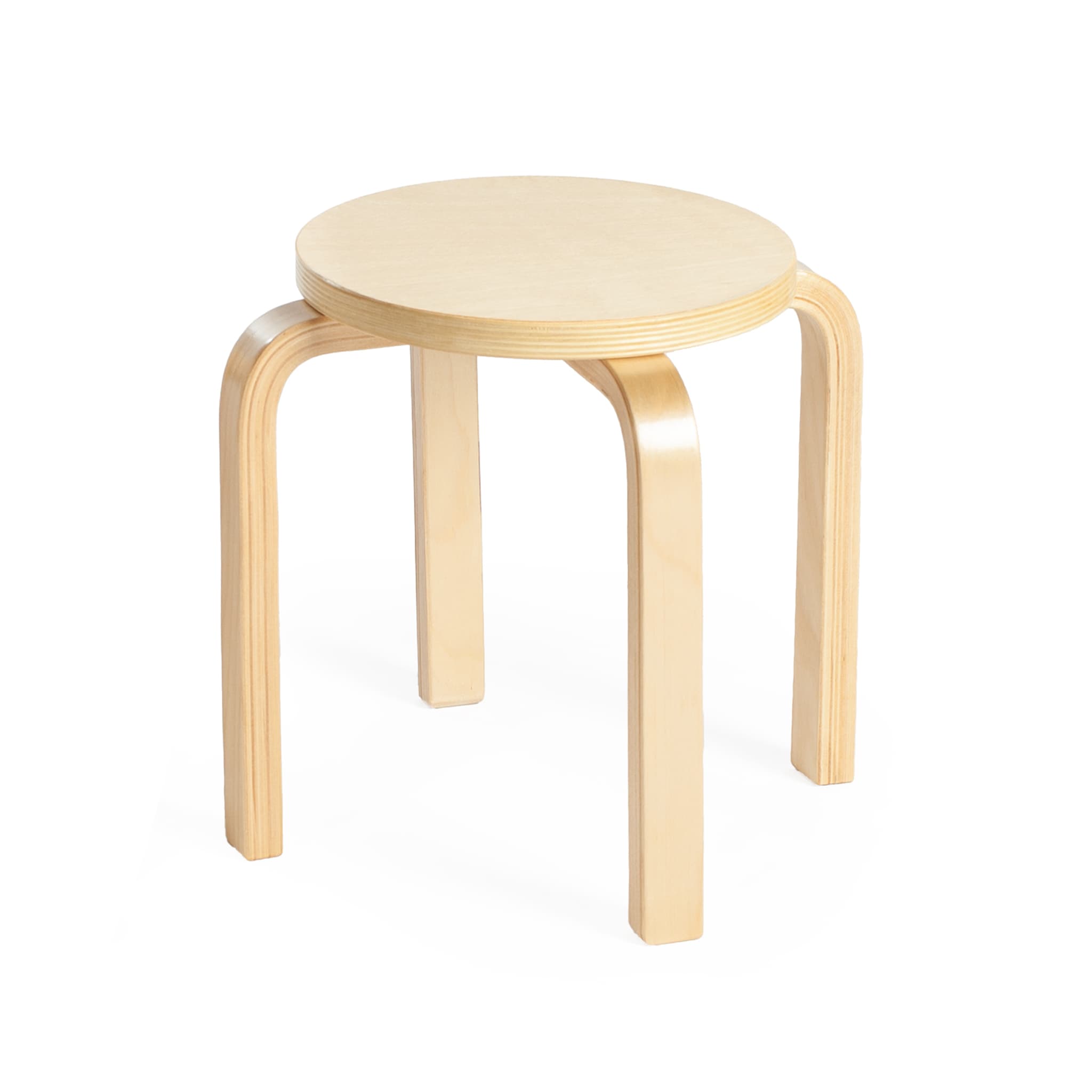 Guidecraft Nordic Stools Set of 2 | Stackable Kids' Seating