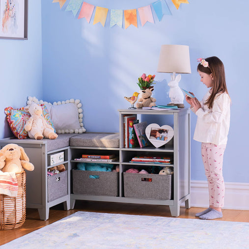 G76901  Corner Nook Gray Lifestyle 2 | Gray