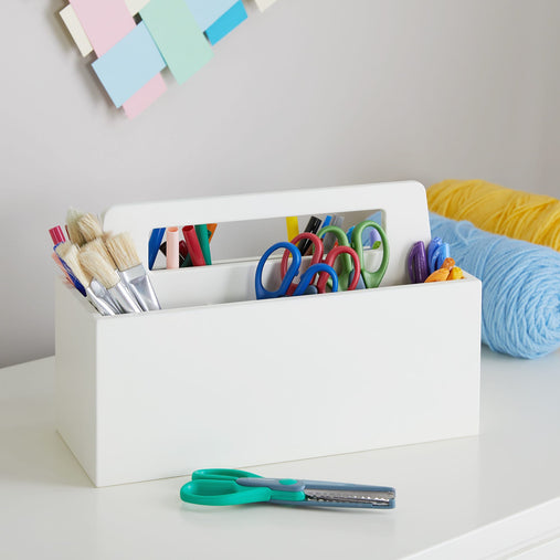 G77111 Martha Stewart Crafting Kids Wall Caddy White Env 2 | Linen White