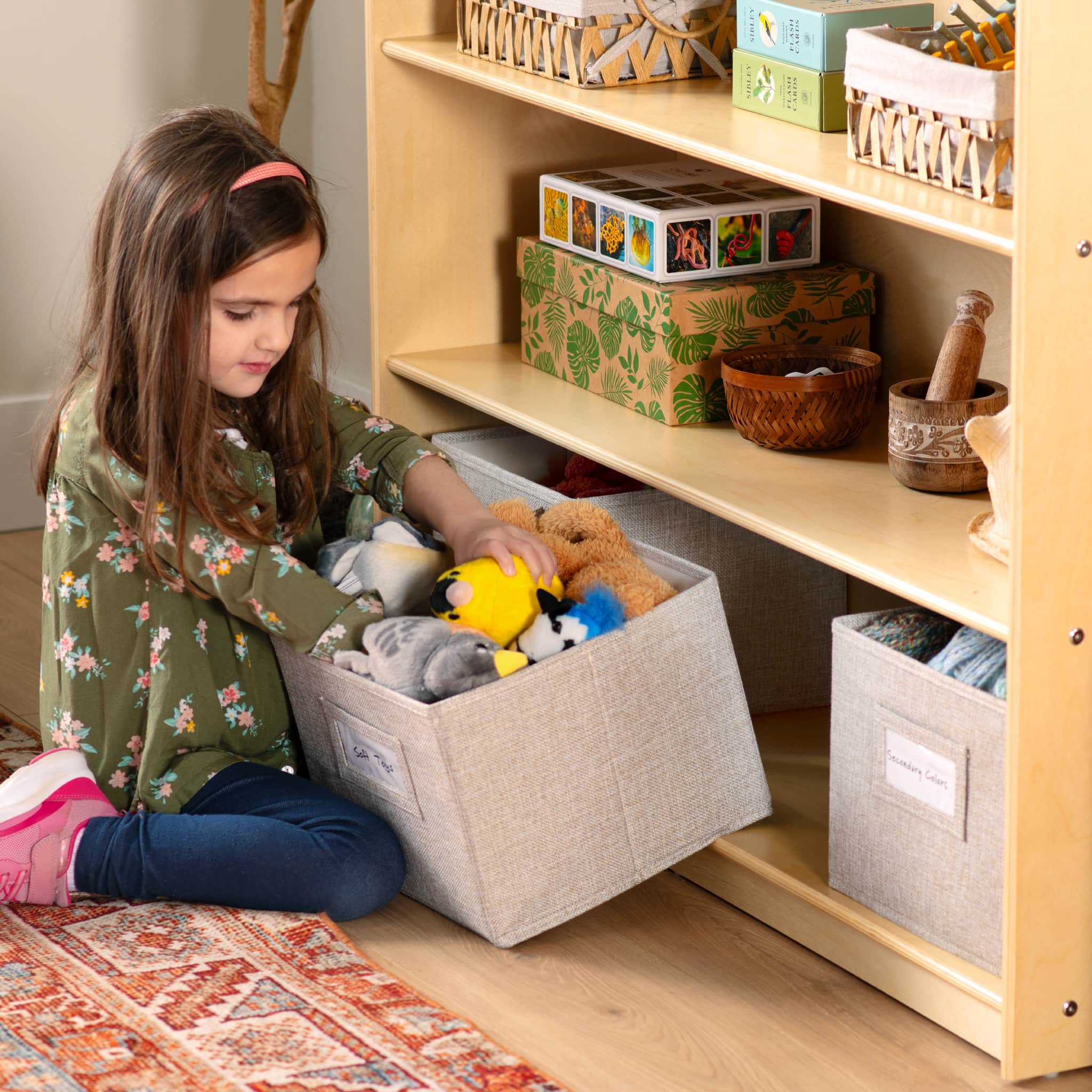 EdQ 3-Shelf Open Storage with Bins - 36