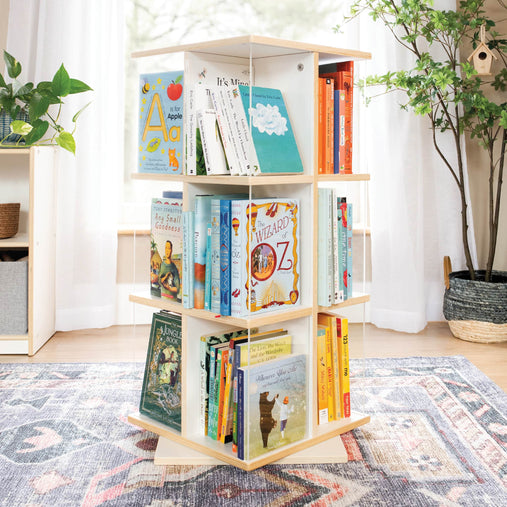 G80228 EdQ Rotating Bookshelf White Env 2300 | White