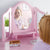 G87403 Vanity and Stool Pink Lifestyle 3 | Pink