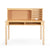G27653 Media Desk Natural Silo 2 Desk Front | Natural