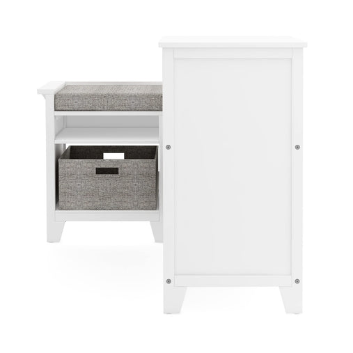 G76801 Corner Nook Martha Stewart Living and Learning Kids' Corner Nook White Side 2 | Linen White