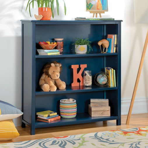 G27658 Taiga 3-Shelf Bookcase Navy Env | Navy