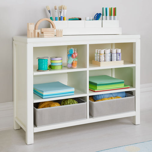 G77102 Martha Stewart Crafting Kids Double Open Storage White Env 1 | Linen White