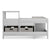 G76901 Corner Nook Martha Stewart Living and Learning Kids' Corner Nook Gray Back | Gray