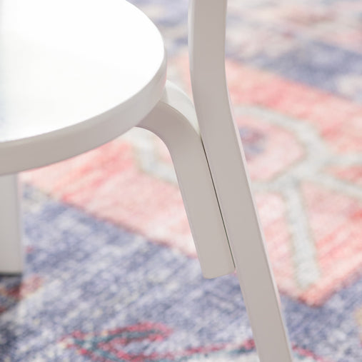 G81041 Nordic Table and 4 Chairs White Env 2421 | White