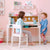 G76808 Martha Stewart Living and Learning Kids' Desk with Hutch and Chair White Lifestyle2 | Linen White