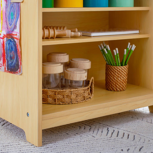 G51091 Desk to Easel Art Cart Natural Env 0106 | Natural