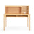 G27653 Media Desk Natural Silo 2 Desk Front | Natural
