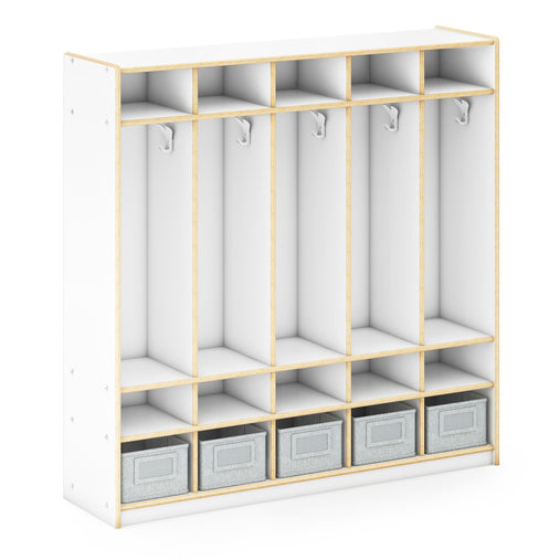G80412 EdQ 5-Section Locker White Silo 1 Main | White