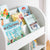 G27848 Martha Stewart Kids Book and Bin Browser with Bin White Env Detail 1 | Linen White