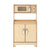 G80435 EdQ Kitchen Microwave and Cupboard Natural Silo 2 Front | Natural