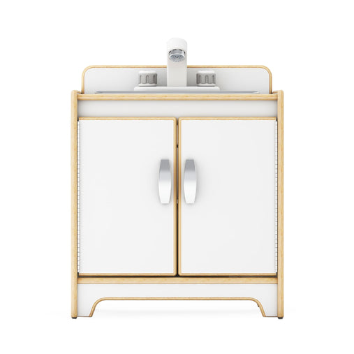 G80436 EdQ Kitchen Sink White Silo 2 Front | White