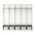 G80416 EdQ 5-Section Locker with Bench White Silo 2 Front | White