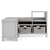 G76901 Corner Nook Martha Stewart Living and Learning Kids' Corner Nook Gray Front | Gray