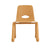 U64105 Chunky Leg Chair 11in Natural Front | 29 cm