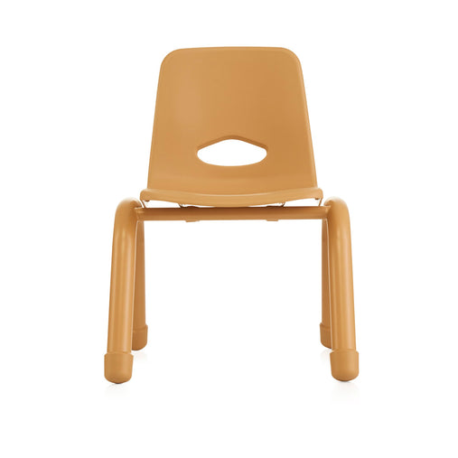 U64105 Chunky Leg Chair 11in Natural Front | 29 cm