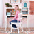 G27642 Guidecraft Childrens Media Desk and Chair Set White Lifestyle Main Image Crop | White