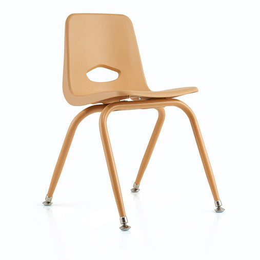 U67107 Tapered Leg Stackable Chair 40 cm Natural | 39 cm