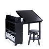 Design Studio - 3 in 1 Art Table, Drafting Table, Easel, and Stool