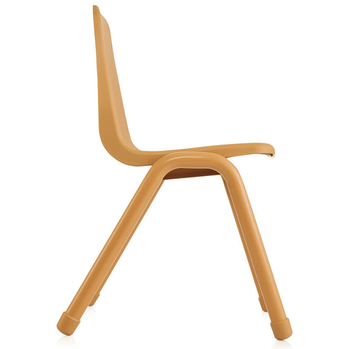 U64108 Chunky Leg Chair 17.5in Natural Side | 44 cm