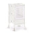 G97341 Contemporary Kitchen Helper Stool Ivory Main2 | Ivory