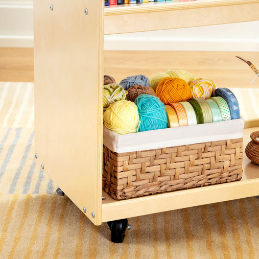 G80334 EdQ Book Cart Natural Env Details 2808 | Natural