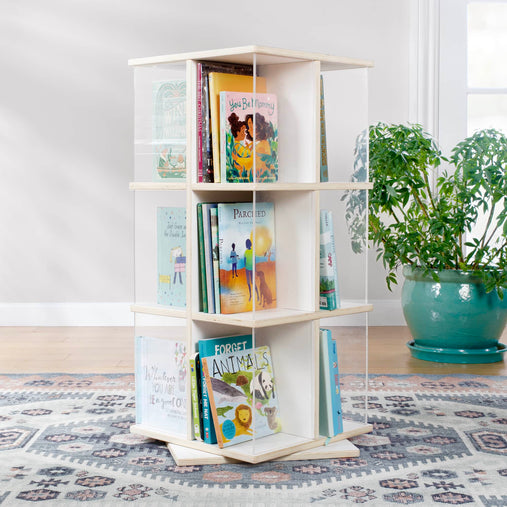 G80228 EdQ Rotating Bookshelf White | White