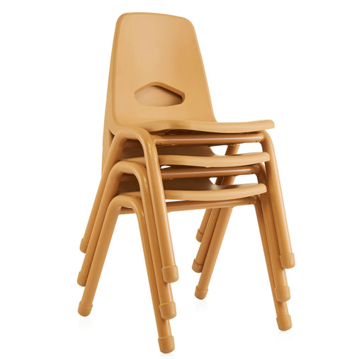 U64108 Chunky Leg Chair 17.5in Natural Stack | 44 cm