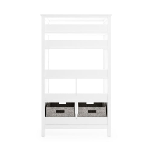 G76805 Martha Stewart Living and Learning Kids' Tall Bookcase White Back | Linen White