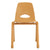 U64108 Chunky Leg Chair 17.5in Natural Front | 44 cm